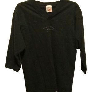 Wilson Heavyweight Long Sleeve Black‎ T-shirt Men's Size Medium